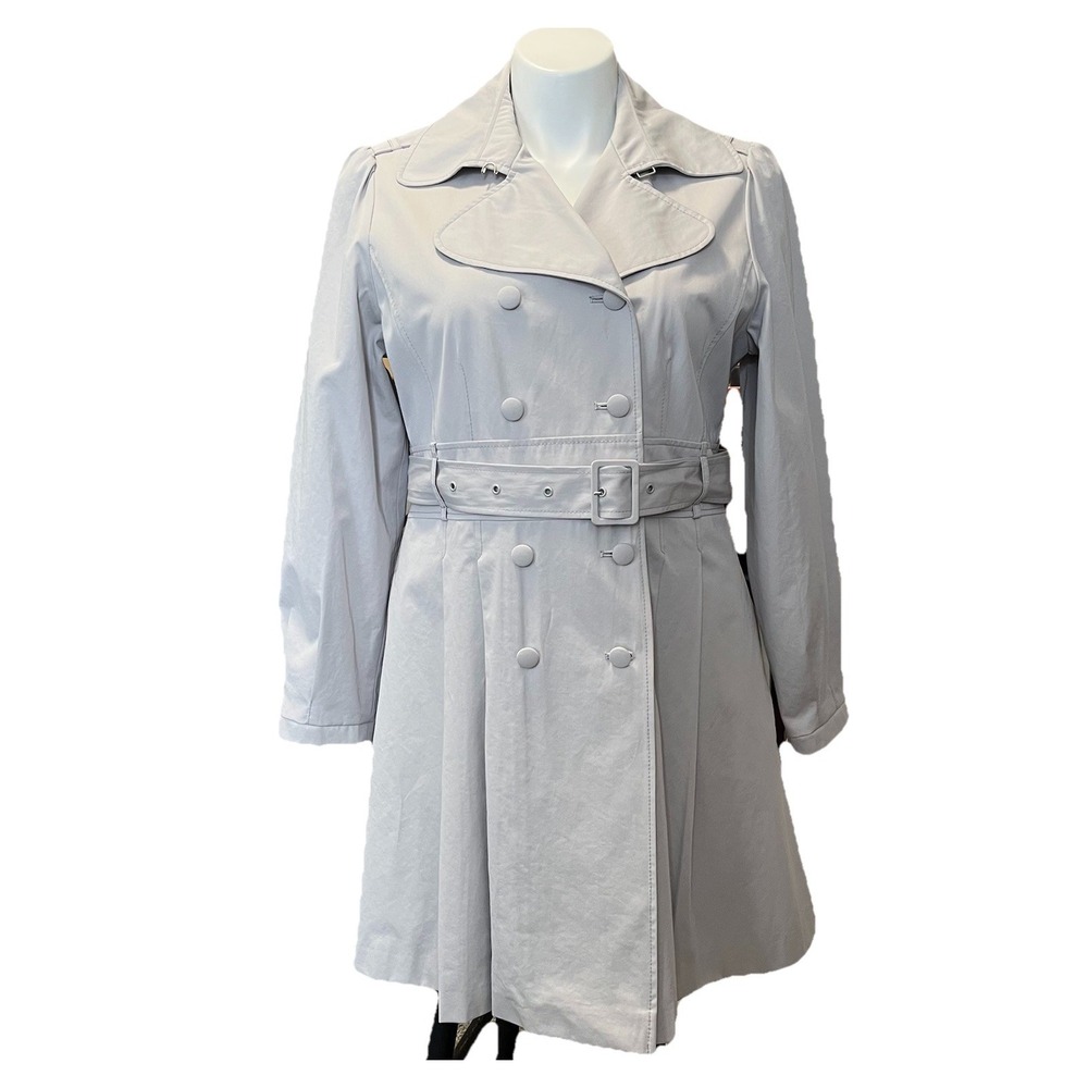 Worthington‎ All Weather Trench Coat Women's L Double Breasted Tailored Career
